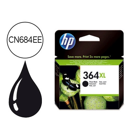 INK-JET HP 364XL NEGRO PHOTOSMART PREMIUM - C309A / SERIES C5300 / C6300 / B8500 / D5400 550 PAG