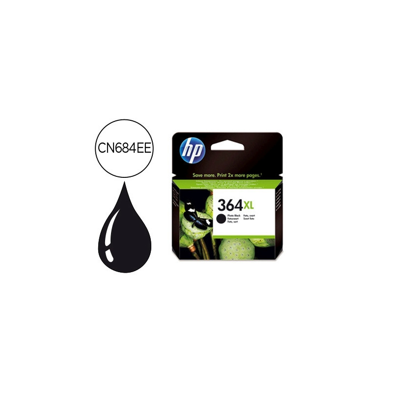 INK-JET HP 364XL NEGRO PHOTOSMART PREMIUM - C309A / SERIES C5300 / C6300 / B8500 / D5400 550 PAG