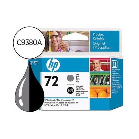 INK-JET HP 72 CABEZAL GRIS Y NEGRO FOTO DESIGNJET T610/1100