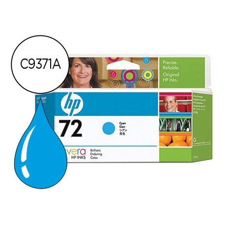 INK-JET HP 72 CIAN DESIGNJET T610/1100 -130ML-