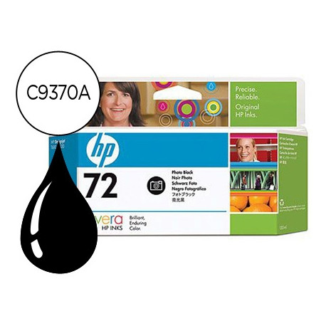 INK-JET HP 72 NEGRO FOTO DESIGNJET T610/1100 -130ML-