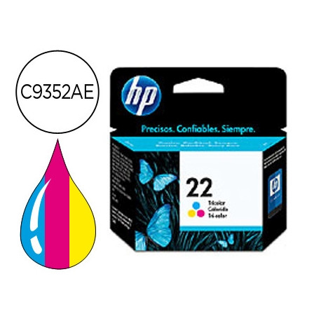 INK-JET HP N.22 TRICOLOR -5ML- DJ 3920/3940/D2360/F380 PSC 1410