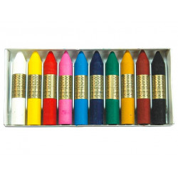 LAPICES CERA MANLEY CAJA DE 10 COLORES SURTIDOS