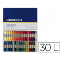 LAPICES CERA MANLEY CAJA DE 30 COLORES SURTIDOS