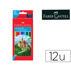 LAPICES DE COLORES FABER-CASTELL C/ 12 COLORES HEXAGONAL MADERA REFORESTADA