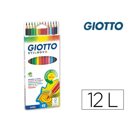 LAPICES DE COLORES GIOTTO STILNOVO 12 COLORES UNIDAD