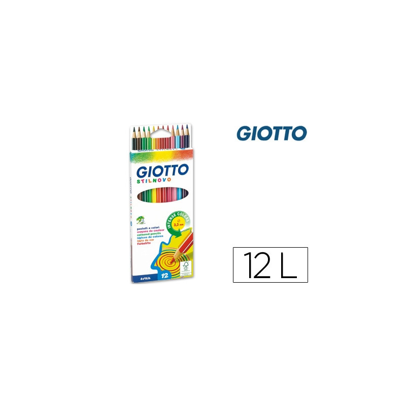 LAPICES DE COLORES GIOTTO STILNOVO 12 COLORES UNIDAD