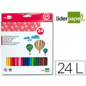 LAPICES DE COLORES LIDERPAPEL CAJA DE 24 UNIDADES COLORES SURTIDOS