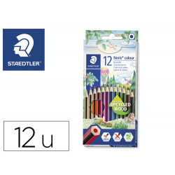 LAPICES DE COLORES STAEDTLER NORIS COLOUR SLIM TRIANGULAR CAJA DE 12 COLORES SURTIDOS