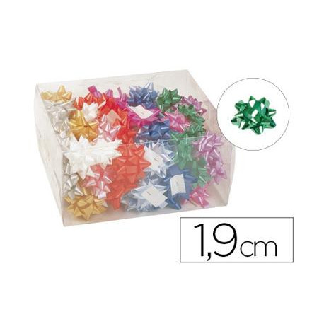 LAZO FANTASIA LIDERPAPEL 19 MM CAJA DE 50 UNIDADES COLORES SURTIDOS