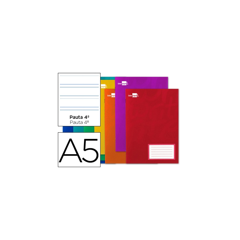 LIBRETA LIDERPAPEL SMART A5 16 HOJAS 60G/M2CUADRO PAUTA 4? 3.5MM CON MARGEN