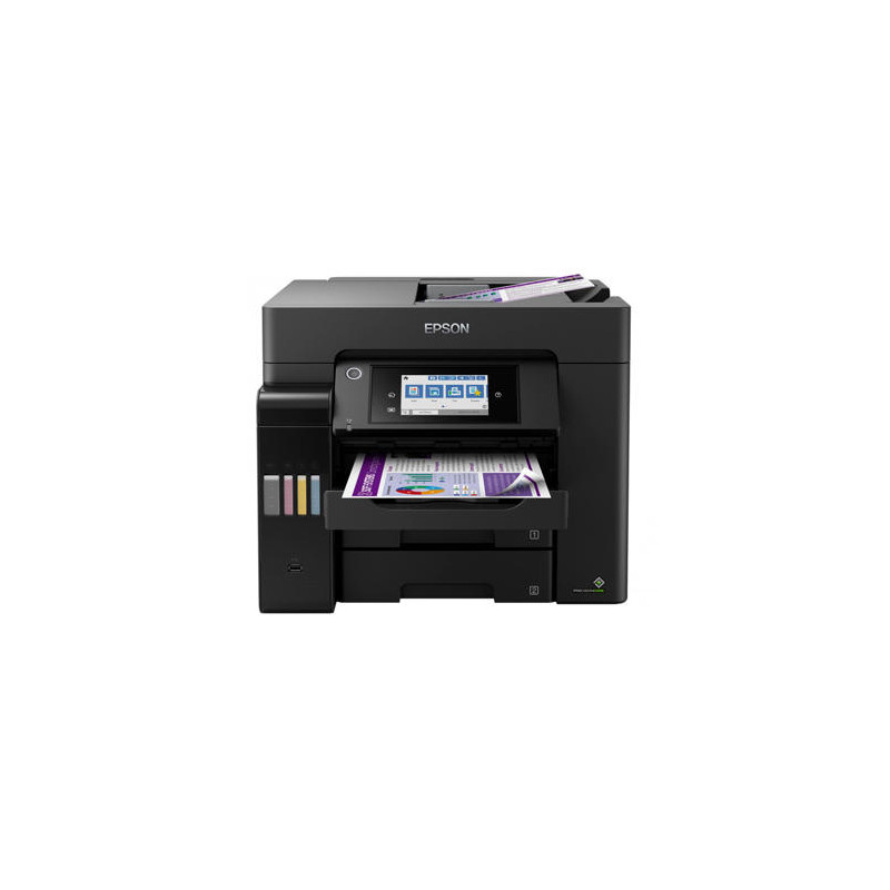 EQUIPO MULTIFUNCION EPSON ECOTANK ET-5850 TINTA 32 PPM 4800X2400 DPI IMPRESORA COPIADORA ESCANER FAX