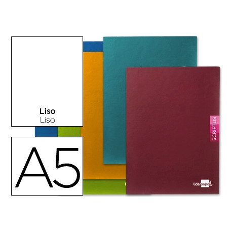 LIBRETA LIDERPAPEL SCRIPTUS A5 PLUS 48 HOJAS 90G/M2 LISO SINMARGEN