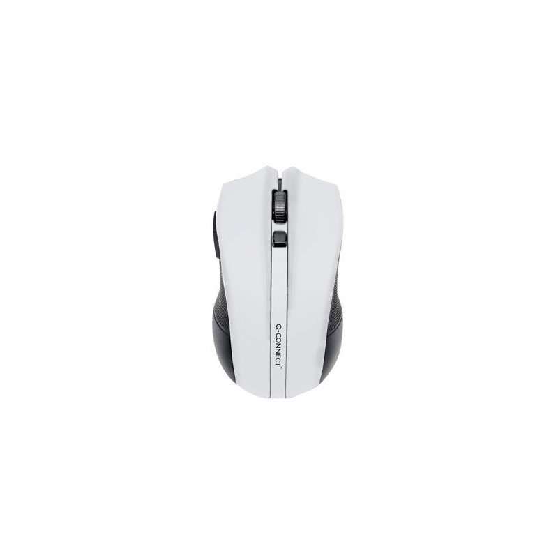 RATON Q-CONNECT OPTICO INALAMBRICO 1000 DPI RECEPTOR USB 2,4 GHZ BLANCO