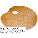 PALETA MADERA LIDERCOLOR OVALADA TAMA?O 20X30 CM GROSOR 0,3 CM