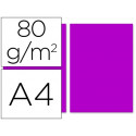 PAPEL COLOR LIDERPAPEL A4 80GR FUCSIA PAQUETE DE 100 HOJAS