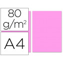 PAPEL COLOR LIDERPAPEL A4 80GR ROSA PAQUETE DE 100 HOJAS