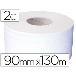 PAPEL HIGIENICO JUMBO 2 CAPAS CELULOSA PURA ROLLO DE 91 MT PARA DISPENSADOR 925