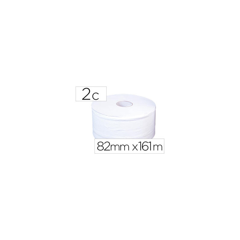 PAPEL HIGIENICO JUMBO 2 CAPAS BLANCO MANDRIL DE 60 MM PARA DISPENSADOR 325