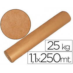 PAPEL KRAFT MARRON BOBINA 1,10 MT X 250 MT ESPECIAL PARA EMBALAJE