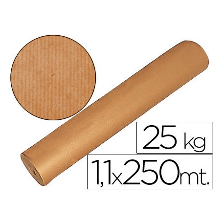 PAPEL KRAFT MARRON BOBINA 1,10 MT X 250 MT ESPECIAL PARA EMBALAJE