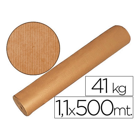 PAPEL KRAFT MARRON BOBINA 1,10 MT X 500 MT ESPECIAL PARA EMBALAJE