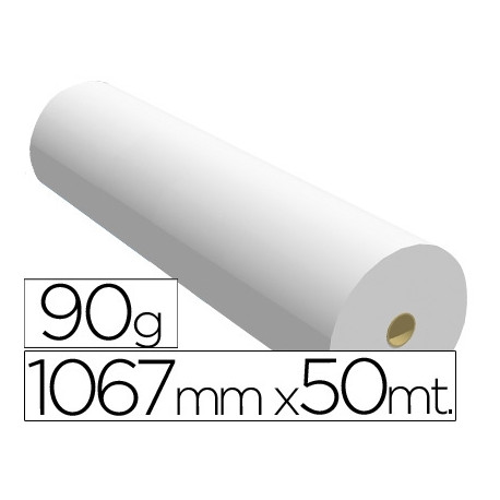 PAPEL REPROGRAFIA PARA PLOTTER 1067MMX50MT 90GR IMPRESION INK-JET