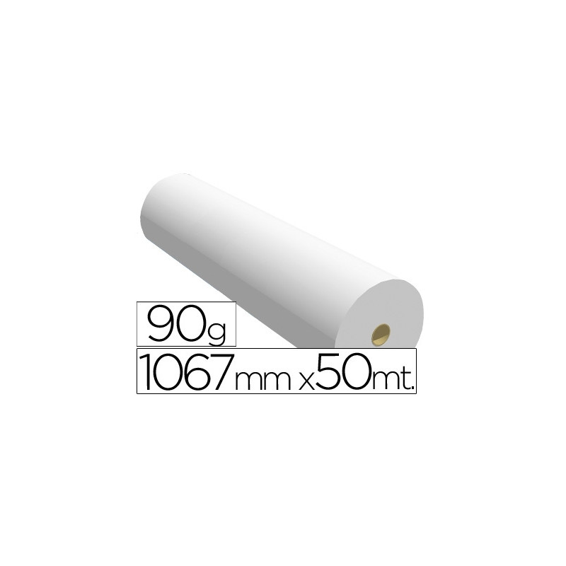 PAPEL REPROGRAFIA PARA PLOTTER 1067MMX50MT 90GR IMPRESION INK-JET