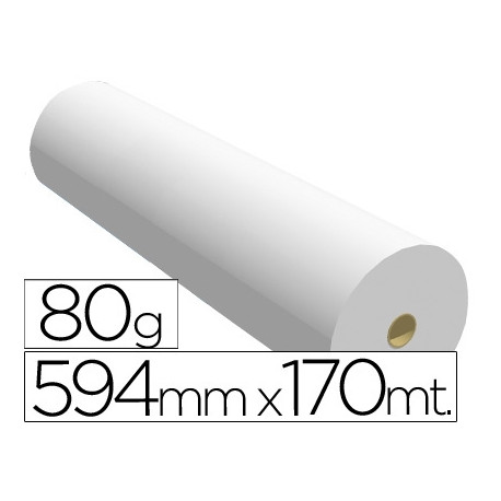 PAPEL REPROGRAFIA PPC PARA PLOTTER 594X170MT 80 GR