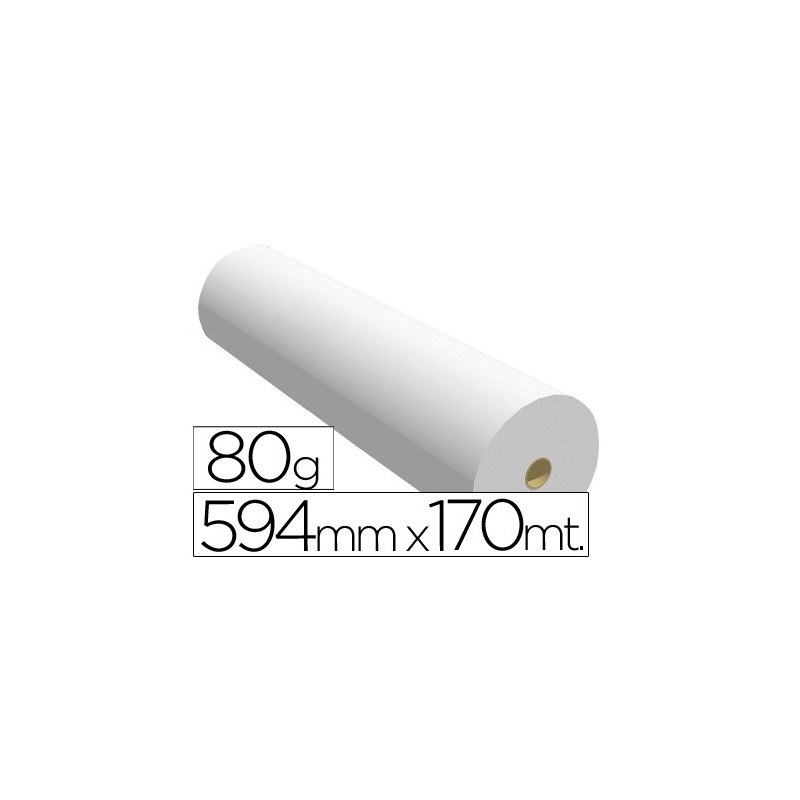 PAPEL REPROGRAFIA PPC PARA PLOTTER 594X170MT 80 GR