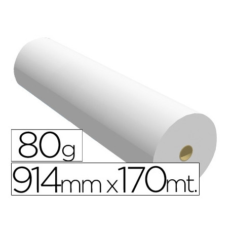 PAPEL REPROGRAFIA PPC PARA PLOTTER 914X170MT 8OGR