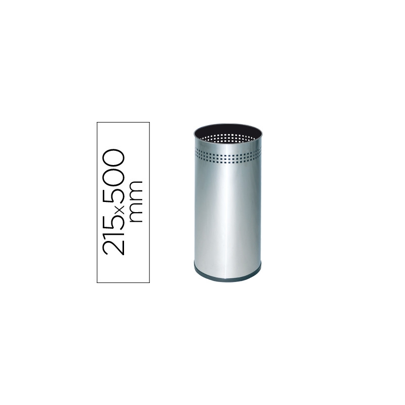 PARAGUERO METALICO 314 PERFORADO PLATEADO 50X21,5 CM