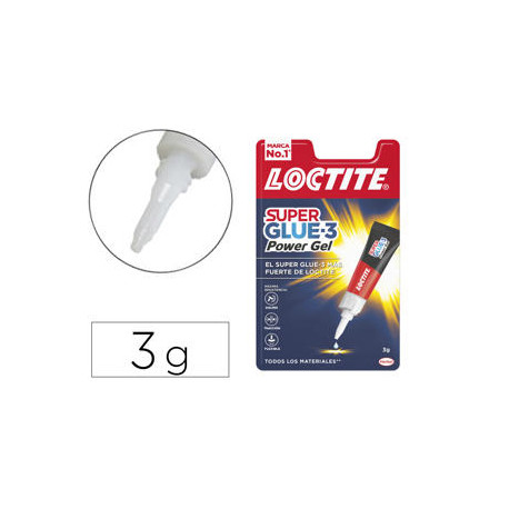 PEGAMENTO LOCTITE POWER GEL 3 GR ADHESIVO INSTANTANEO UNIDAD