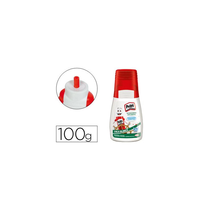 PEGAMENTO COLA BLANCA PRITT VINIL BOTE DE 100 GR