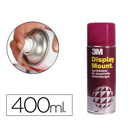 PEGAMENTO 3M SPRAY DISPLAY MOUNT ADHESIVO PERMANENTE BOTE DE 400 ML