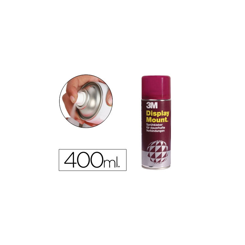 PEGAMENTO 3M SPRAY DISPLAY MOUNT ADHESIVO PERMANENTE BOTE DE 400 ML