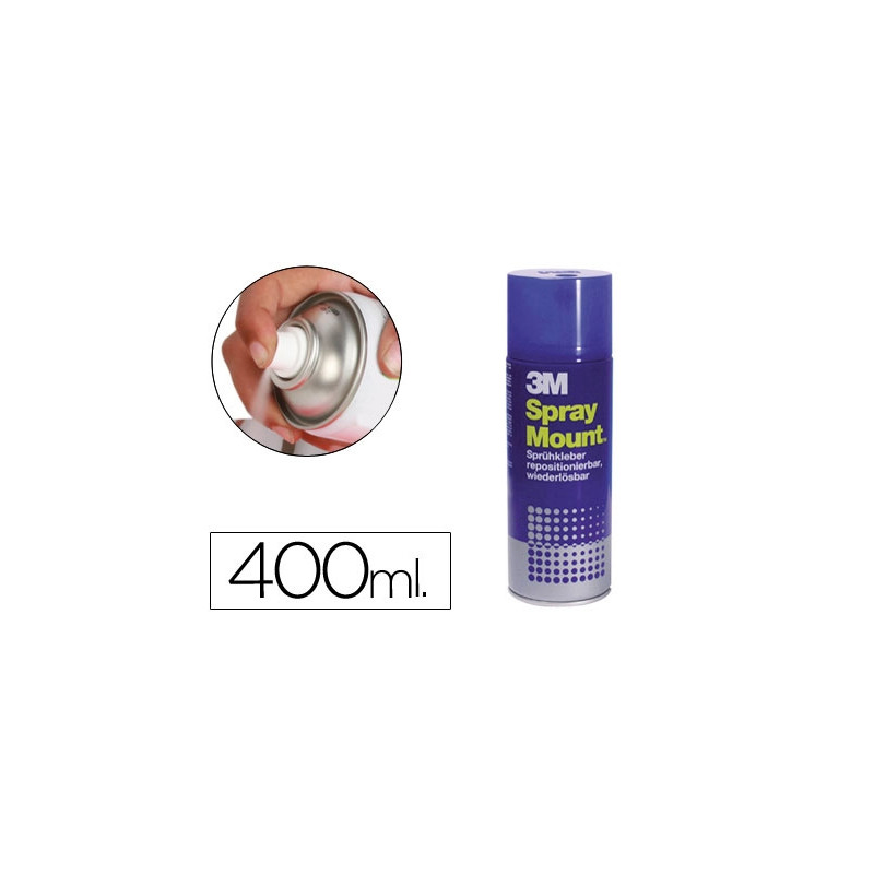 PEGAMENTO 3M SPRAY MOUNT ADHESIVO REPOSICIONABLE BOTE DE 400 ML