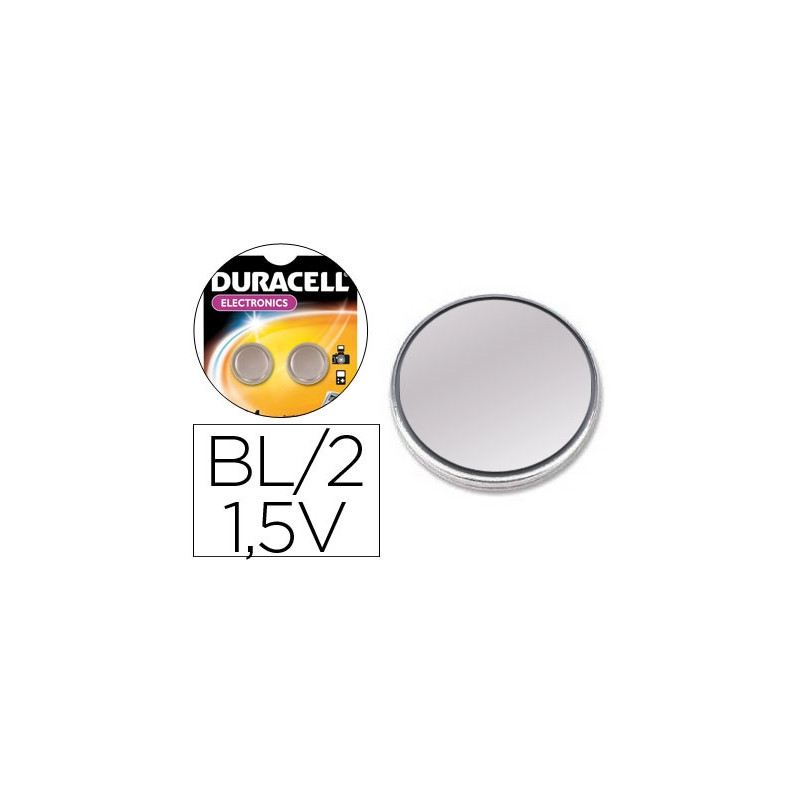 PILA DURACELL ALCALINA LR44 BOTON BLISTER DE 2 UNIDADES