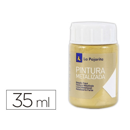 PINTURA METALIZADA LA PAJARITA ORO RICO 35 ML