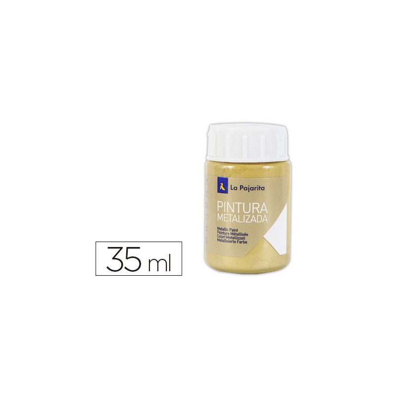 PINTURA METALIZADA LA PAJARITA ORO RICO 35 ML