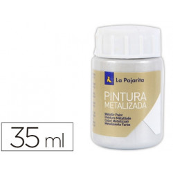 PINTURA METALIZADA LA PAJARITA PLATA 35 ML