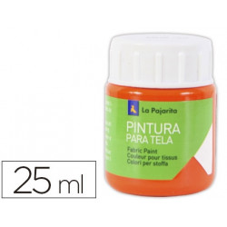 PINTURA PARA TELA LA PAJARITA ANARANJADO 25 ML