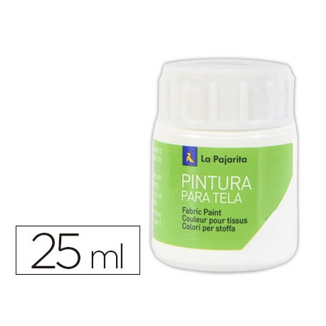 PINTURA PARA TELA LA PAJARITA BLANCO 25 ML