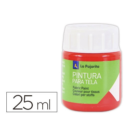 PINTURA PARA TELA LA PAJARITA ESCARLATA 25 ML