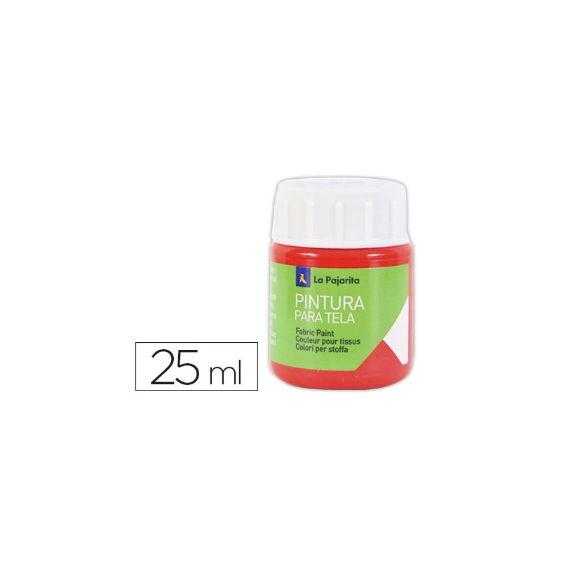 PINTURA PARA TELA LA PAJARITA ESCARLATA 25 ML