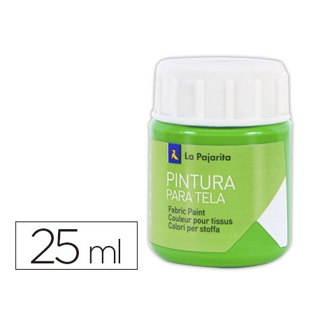 PINTURA PARA TELA LA PAJARITA VERDE PRIMAVERA 25 ML