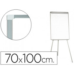 PIZARRA BLANCA Q-CONNECT CON TRIPODE 70X100 CM PARA CONVENCIONES SUPERFICIE LAMINADA ESCRITURA DIREC