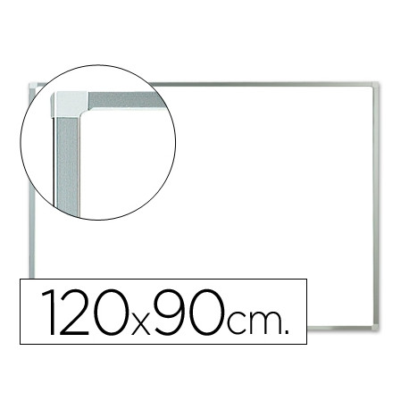 PIZARRA BLANCA Q-CONNECT LACADA MAGNETICA MARCO DE ALUMINIO 120X90 CM