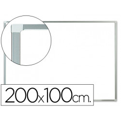 PIZARRA BLANCA Q-CONNECT LACADA MAGNETICA MARCO DE ALUMINIO 200X100 CM