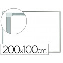 PIZARRA BLANCA Q-CONNECT LAMINADA MARCO DE ALUMINIO 200X100 CM